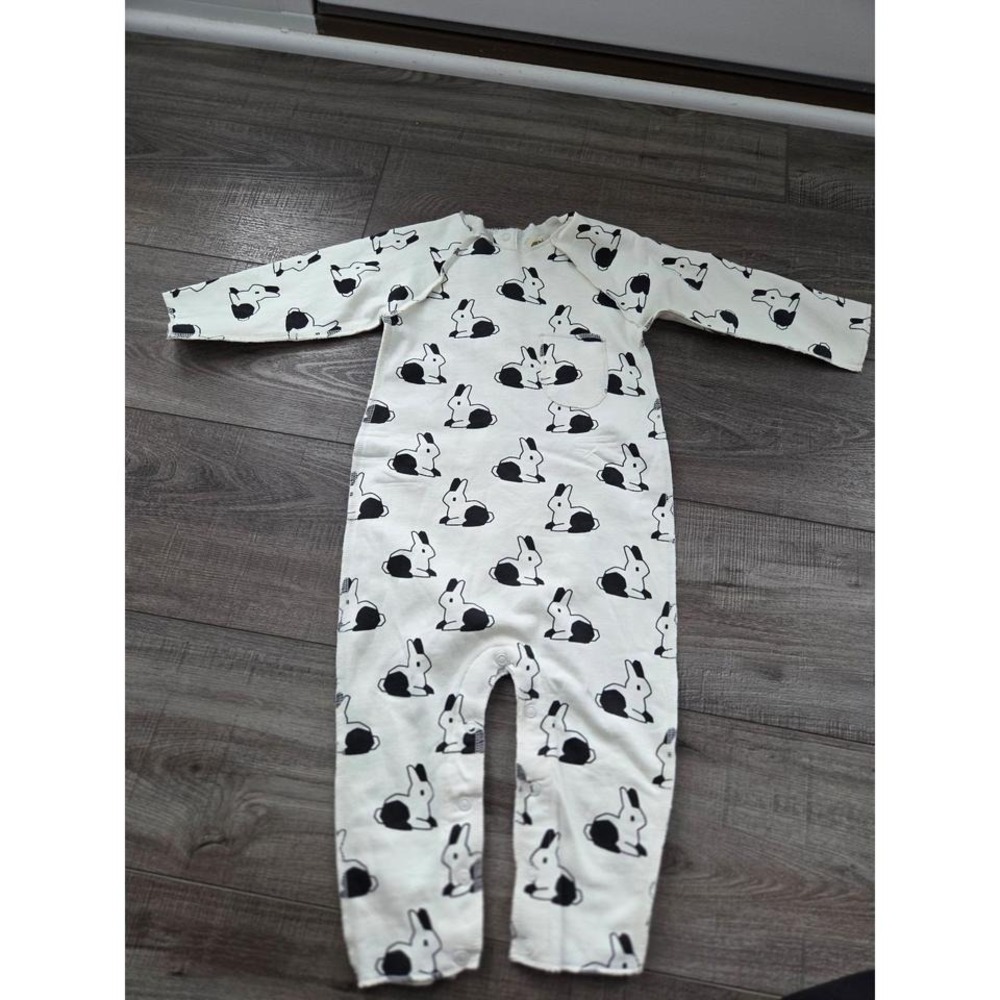 Monica and Andy baby boy bunny one piece 12-18 mos